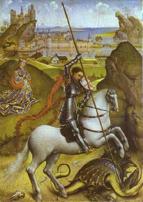 Rogier van der Weyden St. George and Dragon china oil painting image